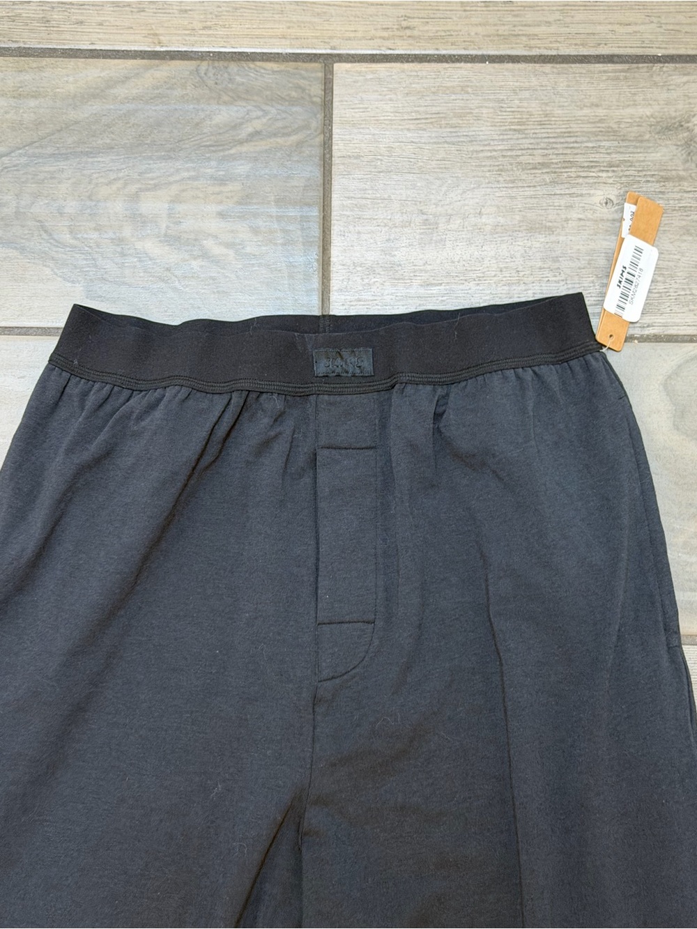 Skims Boyfriend Loose Pants- Black Wide-Leg Lounge Pants - Picture 4 of 6